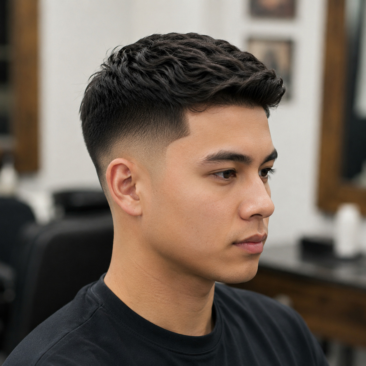 Mid Fade haircut